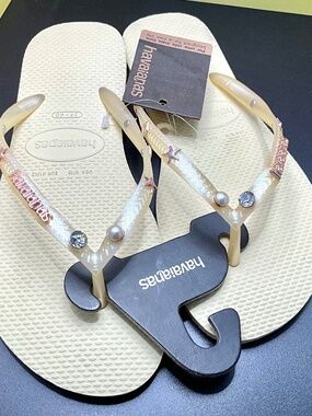 Havianas Slim Luxury Aqua Fli-Flop US Women’s 9/10/EUR 41-42